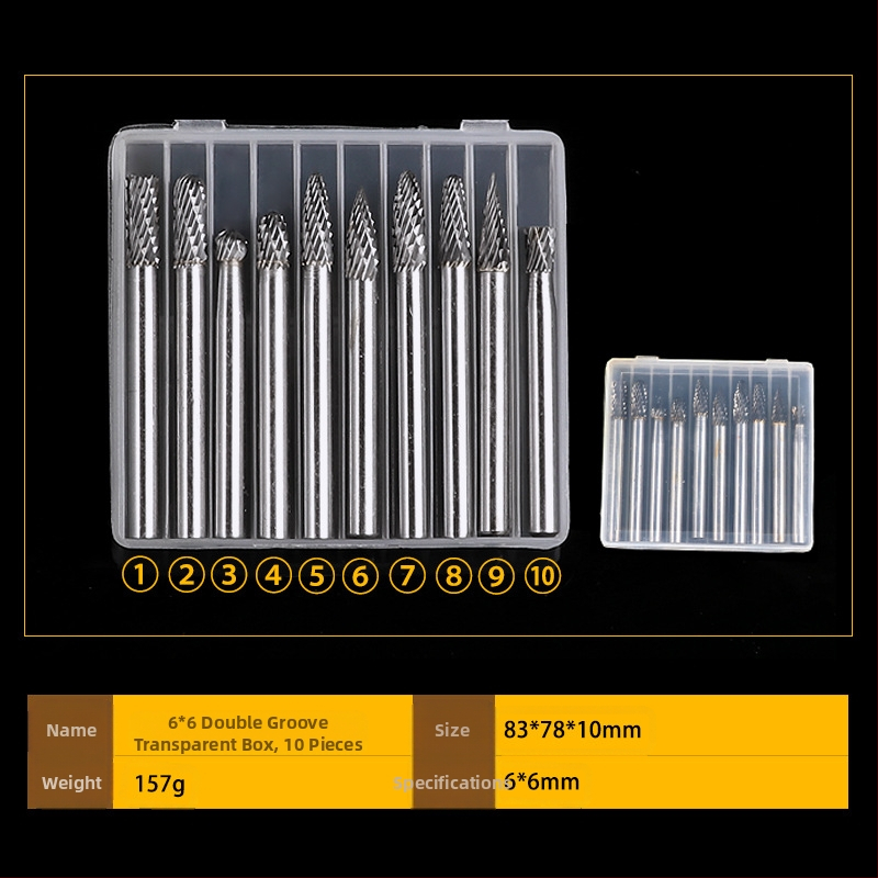 Puitöötluse pöörlevad lihvimisharjad – 10 tk, süsinikteras, kaubamärk DZT/Dongzhe