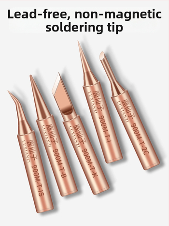 Άκρη κολλητήρα από καθαρό χαλκό, εσωτερική θέρμανση, σταθερή θερμοκρασία, μυτερή άκρη, άκρη με σχήμα αλόγου