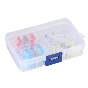 Σετ 50 τεμάχια θερμικά συρρικνούμενων τερματικών με σωληνάκια, ZJBOSAI, μόνωση PE, περίβλημα PE, για ηλεκτρολόγους, ονομαστική ισχύς 24