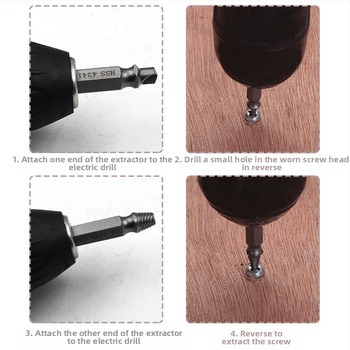 Εργαλείο εξαγωγής σπασμένων βιδών με διπλή κεφαλή, μπιτ κατσαβιδιού, οικιακή χρήση