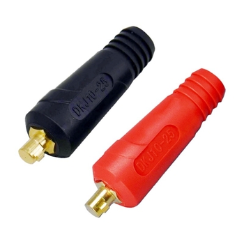 Заваръчен кабелен конектор с DKJ бърз щепсел, европейски стил, заваряване, марка Hua Xiao — DKJ10-25, DKJ35-50, DKJ50-70