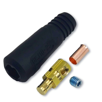 Συνδετήρας καλωδίου συγκόλλησης με γρήγορο βύσμα, ευρωπαϊκού τύπου, για συγκόλληση, μάρκα Hua Xiao — DKJ10-25, DKJ35-50, DKJ50-70