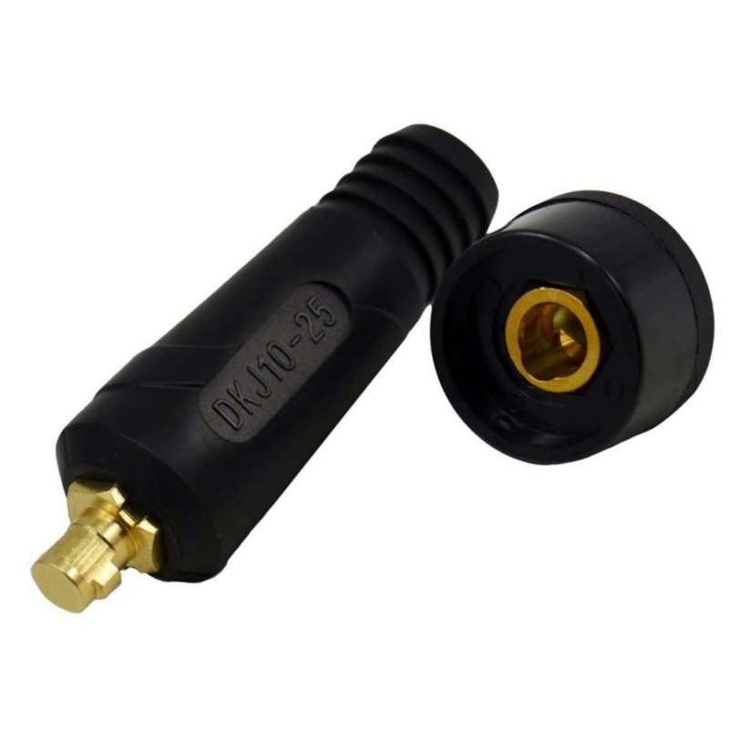 Заваръчен кабелен конектор с DKJ бърз щепсел, европейски стил, заваряване, марка Hua Xiao — DKJ10-25, DKJ35-50, DKJ50-70