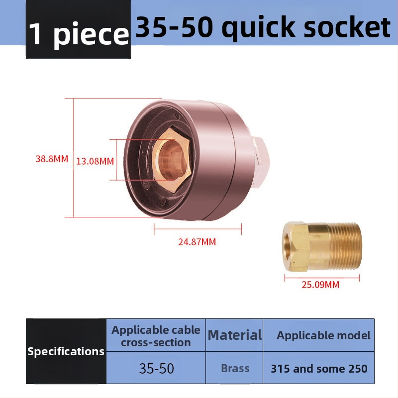 Заваръчен кабелен конектор с DKJ бърз щепсел, европейски стил, заваряване, марка Hua Xiao — DKJ10-25, DKJ35-50, DKJ50-70