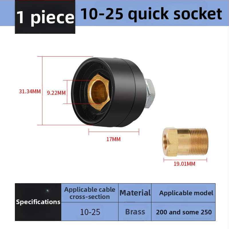 Заваръчен кабелен конектор с DKJ бърз щепсел, европейски стил, заваряване, марка Hua Xiao — DKJ10-25, DKJ35-50, DKJ50-70
