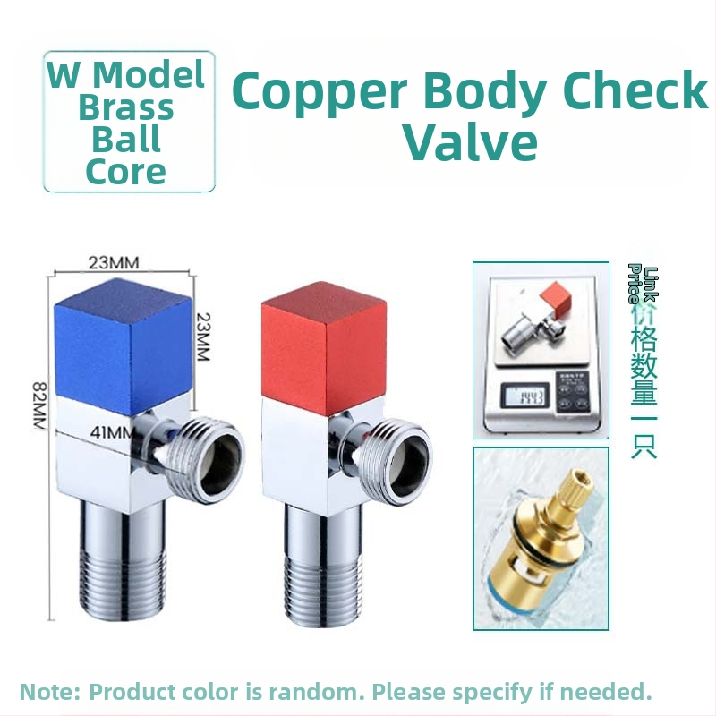 304 неръждаема стомана ъглов клапан с триходова функция, стенен монтаж, за тоалетна, водонагревател и смесител, работно налягане 0.8 MPa