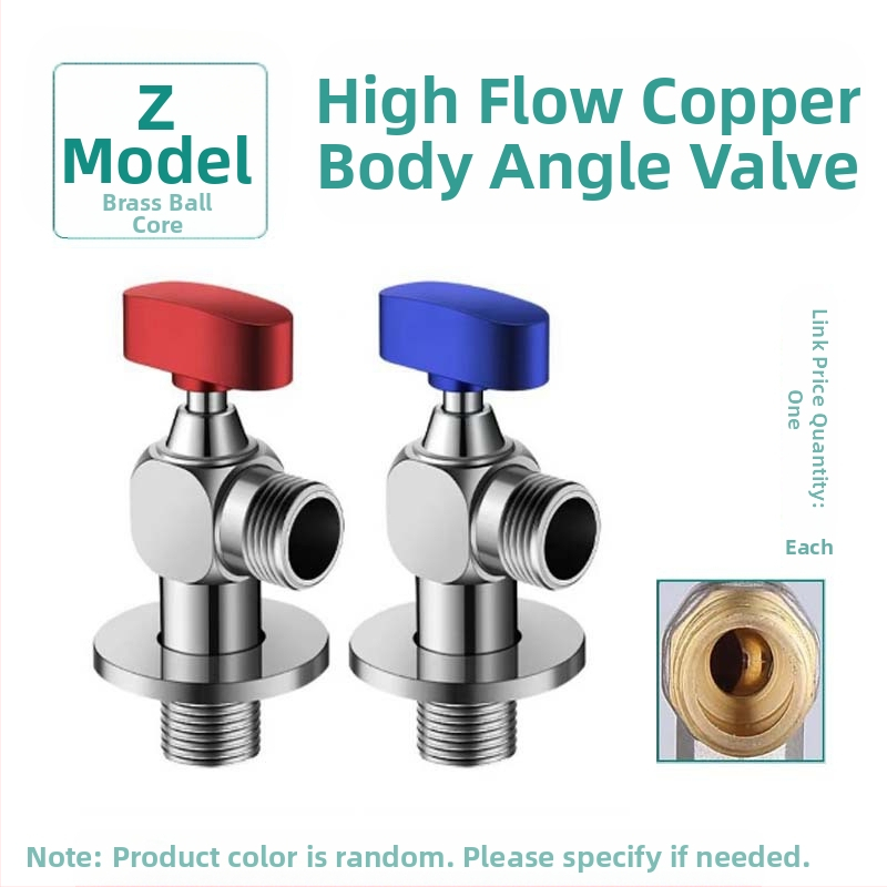 304 неръждаема стомана ъглов клапан с триходова функция, стенен монтаж, за тоалетна, водонагревател и смесител, работно налягане 0.8 MPa