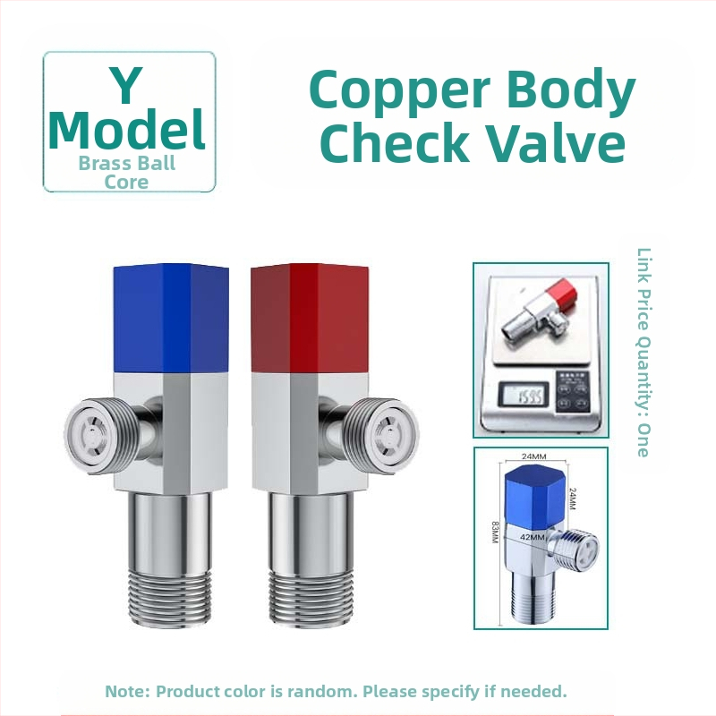 304 неръждаема стомана ъглов клапан с триходова функция, стенен монтаж, за тоалетна, водонагревател и смесител, работно налягане 0.8 MPa