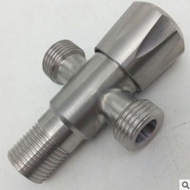 304 неръждаема стомана ъглова клапан с удължено тяло, двойно водоснабдяване и двойно управление за водогреатели и тоалетни