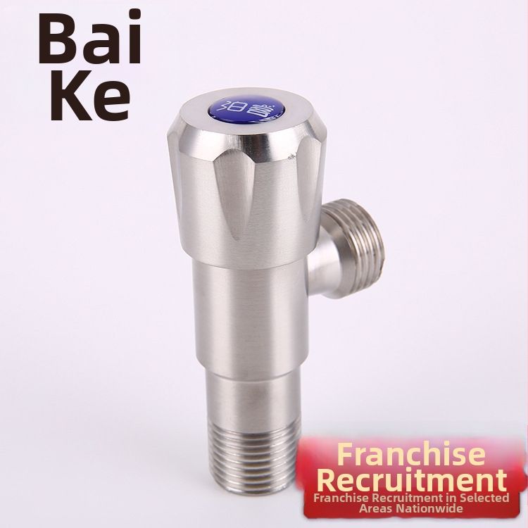 Ventil kutnog od nehrđajućeg čelika 304, produženog tijela, dvostruki izlaz vode i dvostruka kontrola za bojler i WC