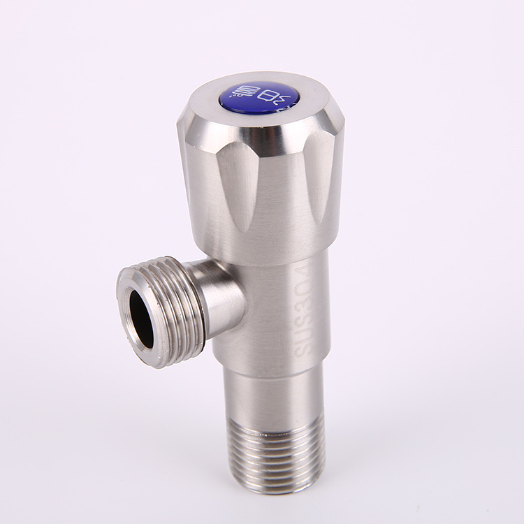 304 неръждаема стомана ъглова клапан с удължено тяло, двойно водоснабдяване и двойно управление за водогреатели и тоалетни