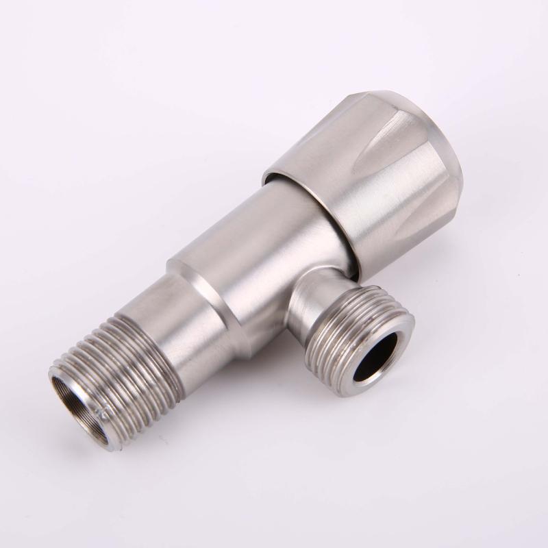 304 неръждаема стомана ъглова клапан с удължено тяло, двойно водоснабдяване и двойно управление за водогреатели и тоалетни