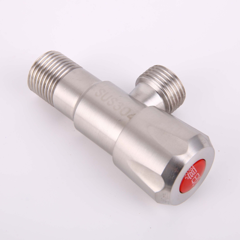 304 неръждаема стомана ъглова клапан с удължено тяло, двойно водоснабдяване и двойно управление за водогреатели и тоалетни