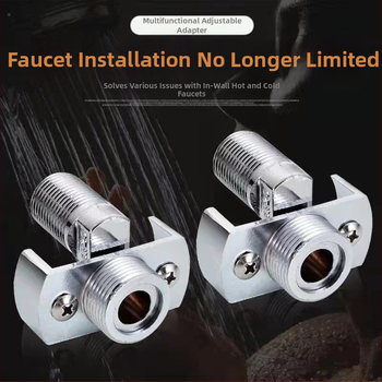 Vaskist universaalne nurga dušivalve paigaldustarvik, seinale sisse ehitatud, pikendatud, reguleeritav nurk