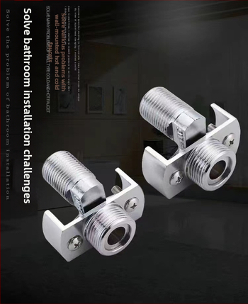 Vaskist universaalne nurga dušivalve paigaldustarvik, seinale sisse ehitatud, pikendatud, reguleeritav nurk