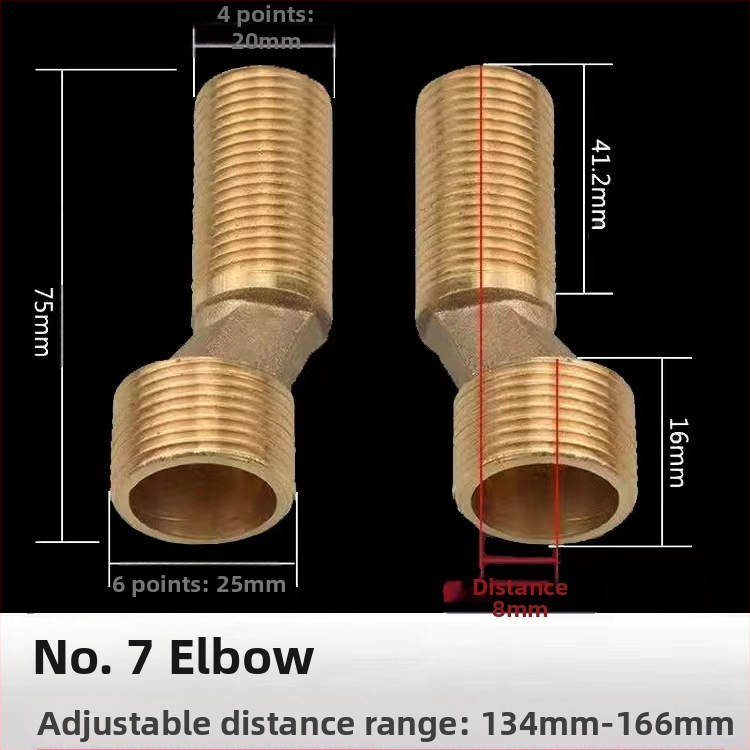 Vaskist universaalne nurga dušivalve paigaldustarvik, seinale sisse ehitatud, pikendatud, reguleeritav nurk
