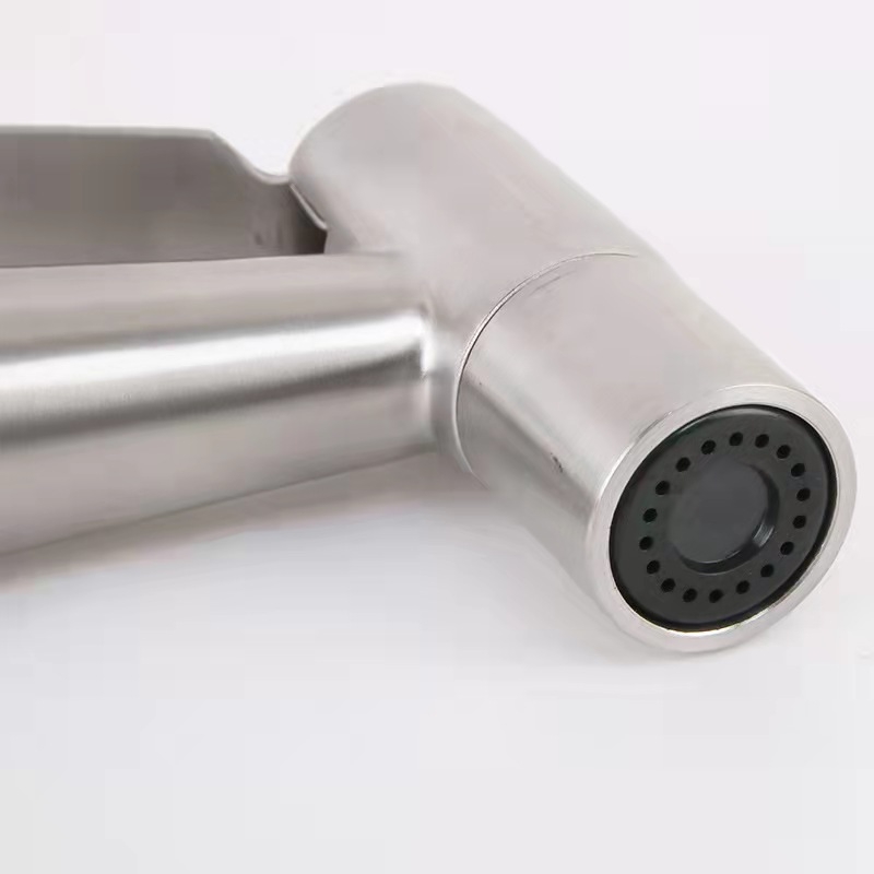 304 nerūdijančio plieno tualeto purškimo pistole — rankinis, šiuolaikiškas paprastumas, licencijuotas privatų ženklas