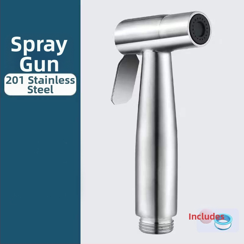 304 nerūdijančio plieno tualeto purškimo pistole — rankinis, šiuolaikiškas paprastumas, licencijuotas privatų ženklas