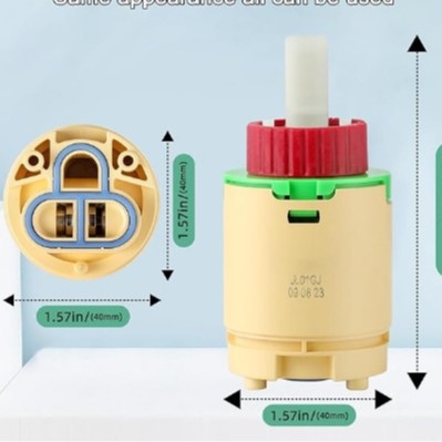 PHFX kartridž za balans tlaka slavine, ABS materijal; maksimalna temperatura 90°C; kut okretaja 90°; vijek trajanja 5 godina.