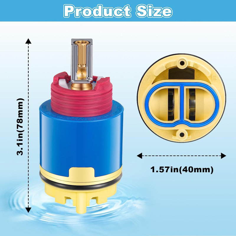 PHFX kartridž za balans tlaka slavine, ABS materijal; maksimalna temperatura 90°C; kut okretaja 90°; vijek trajanja 5 godina.