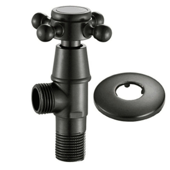 Месингова триъгълна клапа за вградена инсталация, за водоснабдяване на тоалет и бойлер