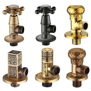 Месингова триъгълна клапа за вградена инсталация, за водоснабдяване на тоалет и бойлер