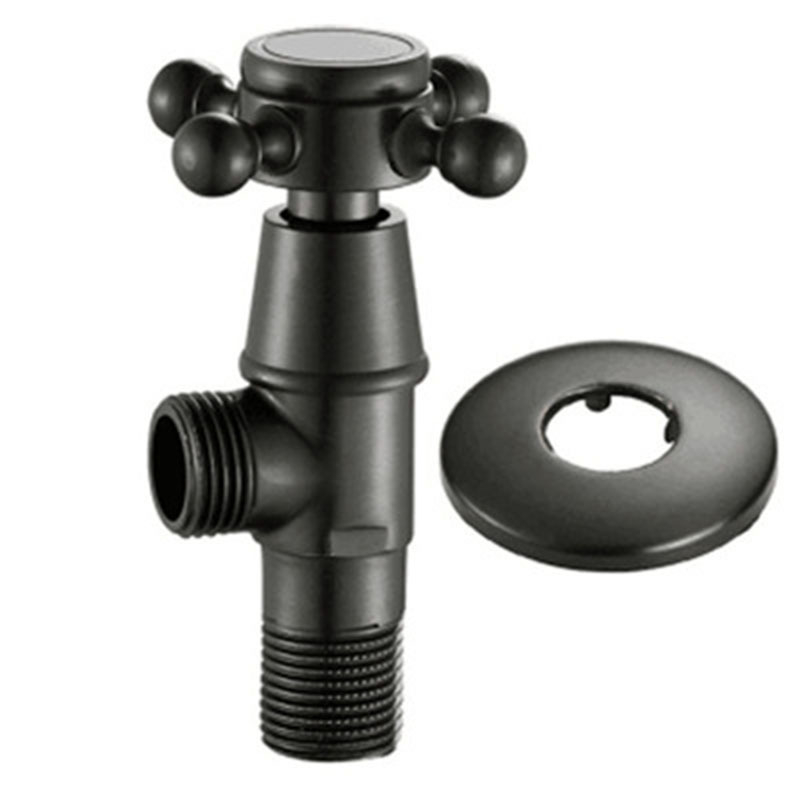 Месингова триъгълна клапа за вградена инсталация, за водоснабдяване на тоалет и бойлер