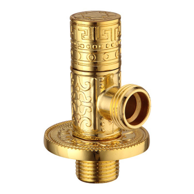 Месингова триъгълна клапа за вградена инсталация, за водоснабдяване на тоалет и бойлер