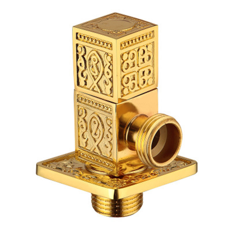 Месингова триъгълна клапа за вградена инсталация, за водоснабдяване на тоалет и бойлер