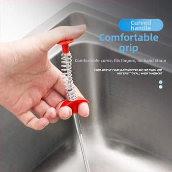 Ελαστικός καθαριστής σωληνώσεων με τέσσερα δάχτυλα, χειροκίνητος, κατασκευή από σύρμα, Zhejiang προέλευση, κυκλοφόρησε το 2022