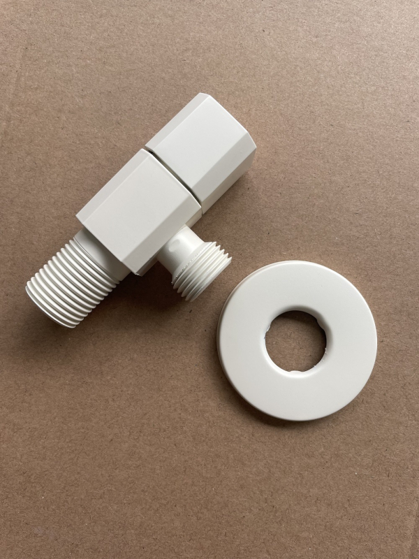 Меден триъгълен клапан, квадратен ъглов клапан за бойлер и тоалетна, модел ZDsjf06, материал: мед, монтаж: резба, приложение: бойлер, тоалетна и пералня, тегло 160 g