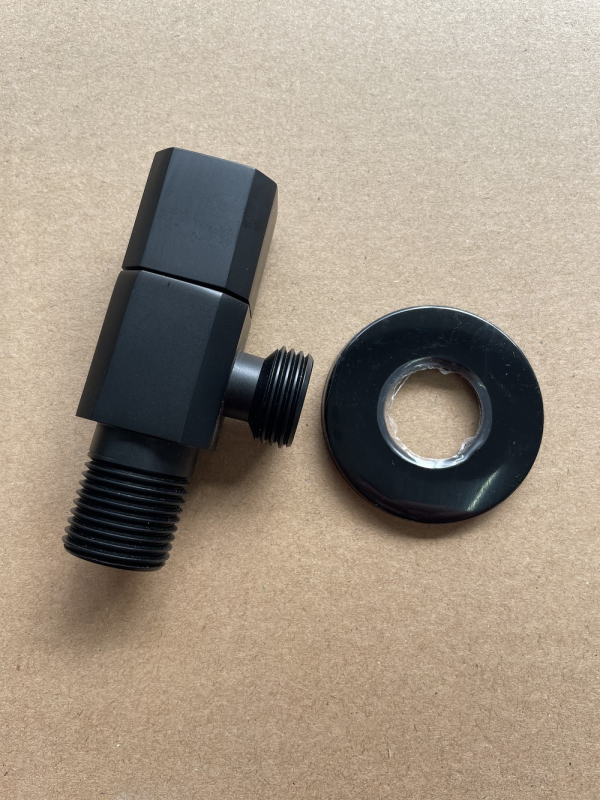 Меден триъгълен клапан, квадратен ъглов клапан за бойлер и тоалетна, модел ZDsjf06, материал: мед, монтаж: резба, приложение: бойлер, тоалетна и пералня, тегло 160 g