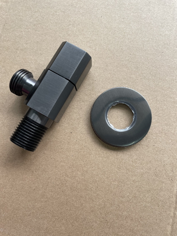 Меден триъгълен клапан, квадратен ъглов клапан за бойлер и тоалетна, модел ZDsjf06, материал: мед, монтаж: резба, приложение: бойлер, тоалетна и пералня, тегло 160 g