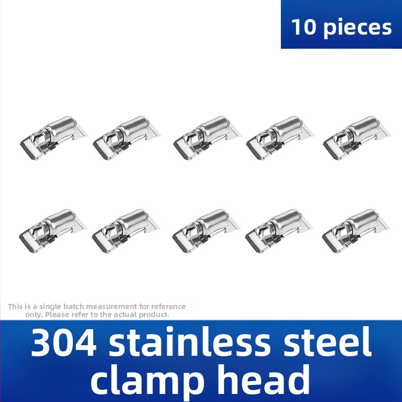 Bandă pentru gât din oțel inoxidabil 304, cu gaură prin, DIY-friendly, diametru de prindere reglabil, Mingshi