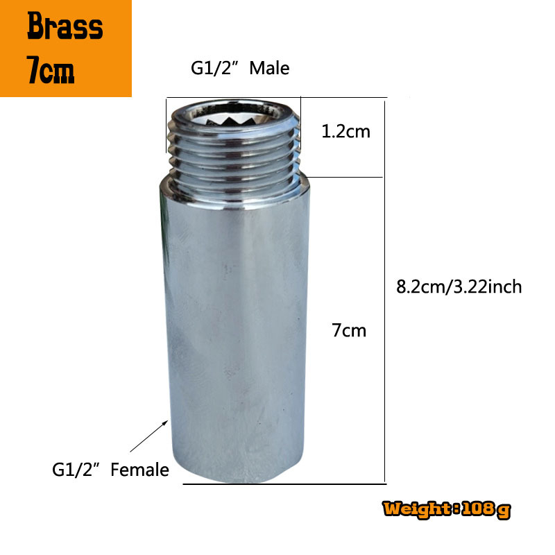 Резбован удължителен свързвач за тръби, за хардуерни връзки, двукраен дебел тръбен фитинг