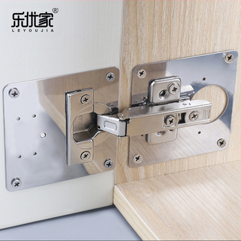 Leyoujia Šarnyro tvirtinimo plokštelė spintoms – nerūdijančiojo plieno, šlifuota paviršiaus