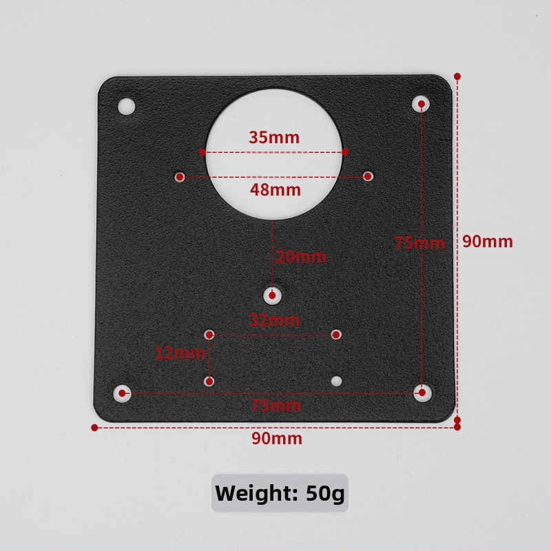 Leyoujia Šarnyro tvirtinimo plokštelė spintoms – nerūdijančiojo plieno, šlifuota paviršiaus
