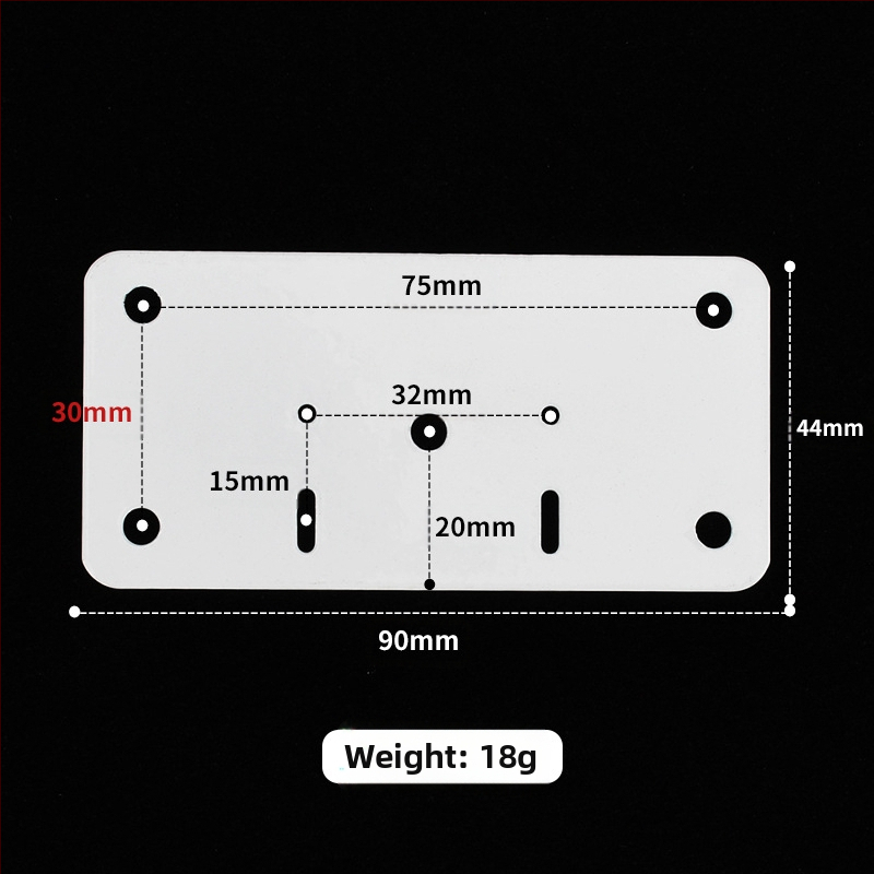 Leyoujia Šarnyro tvirtinimo plokštelė spintoms – nerūdijančiojo plieno, šlifuota paviršiaus