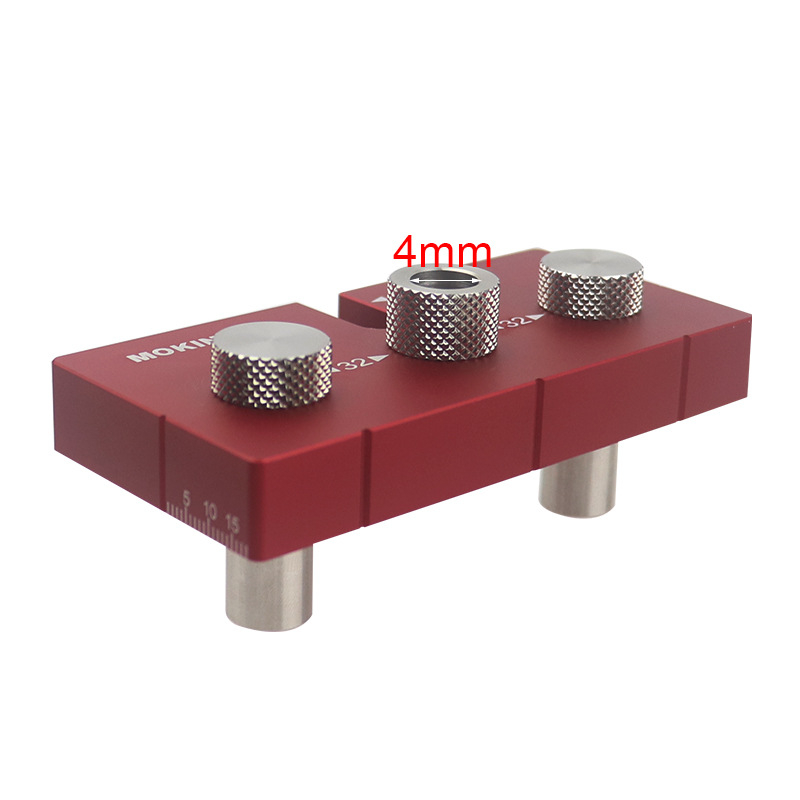 Găuritor vertical pentru lemn – instrument multifuncțional cu piese încorporate pentru știfturi rotunde și poziționarea liniilor