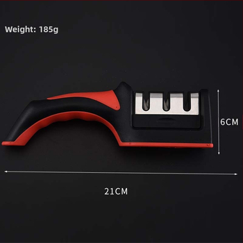 Αλεστήριο μαχαιριών από ανοξείδωτο ατσάλι, τριών σταδίων ακονίσματος, φορητό κουζίνας εργαλείο, μοντέρνος σχεδιασμός, έκδοση 2019