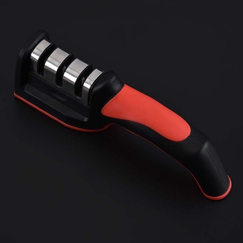 Αλεστήριο μαχαιριών από ανοξείδωτο ατσάλι, τριών σταδίων ακονίσματος, φορητό κουζίνας εργαλείο, μοντέρνος σχεδιασμός, έκδοση 2019