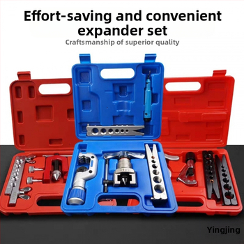 Σετ επεκτατών σωλήνων χαλκού με εκκεντρικό εργαλείο φλάερ για συντήρηση κλιματισμού και ψύξης — χειροκίνητο, μετρικό, μη εισαγόμενο