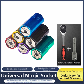 Többfunkciós dugókulcs készlet gyors racsnis mechanizmussal, dupla fejű, állítható végződések (metrikus, szerszámacél, krómozott bevonat)