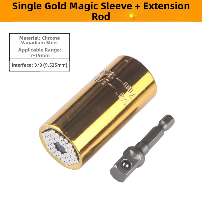 Többfunkciós dugókulcs készlet gyors racsnis mechanizmussal, dupla fejű, állítható végződések (metrikus, szerszámacél, krómozott bevonat)