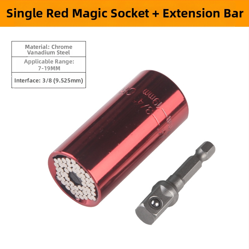 Többfunkciós dugókulcs készlet gyors racsnis mechanizmussal, dupla fejű, állítható végződések (metrikus, szerszámacél, krómozott bevonat)