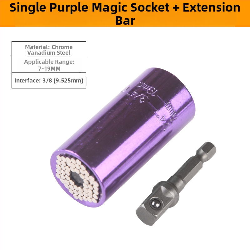 Többfunkciós dugókulcs készlet gyors racsnis mechanizmussal, dupla fejű, állítható végződések (metrikus, szerszámacél, krómozott bevonat)