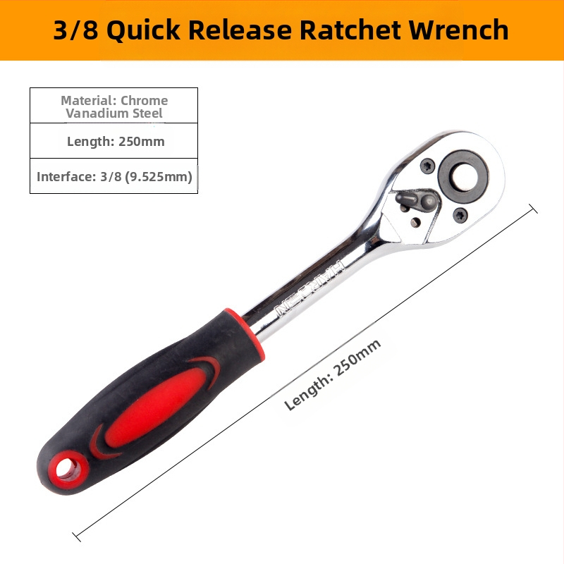 Többfunkciós dugókulcs készlet gyors racsnis mechanizmussal, dupla fejű, állítható végződések (metrikus, szerszámacél, krómozott bevonat)