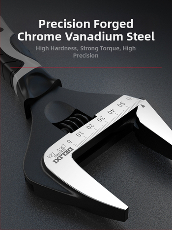 Ρυθμιζόμενο κλειδί με μεγάλο άνοιγμα — πολυλειτουργικό χειροκίνητο εργαλείο, chromium-vanadium steel