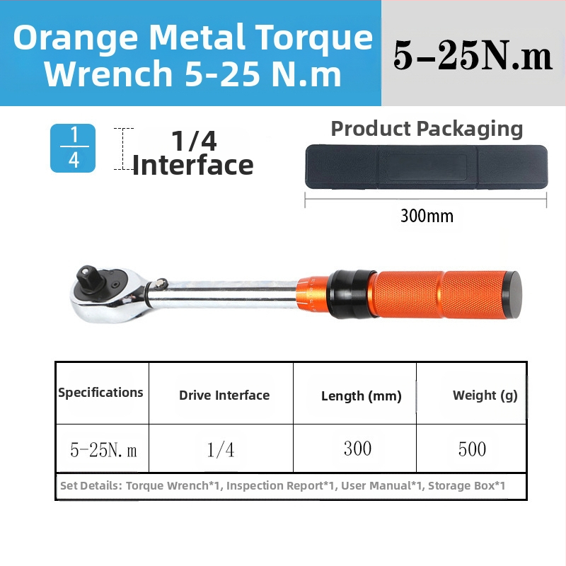 Rats momenta atslēga komplekts, 8 gab., hroma-vanādija tērauds, pulēta virsma, precizitāte ±3