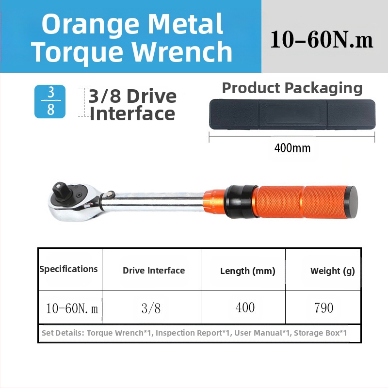 Rats momenta atslēga komplekts, 8 gab., hroma-vanādija tērauds, pulēta virsma, precizitāte ±3